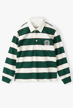 Bluza w stylu polo z długim rękawem