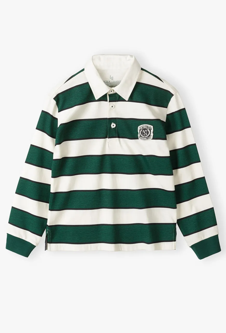 Bluza w stylu polo z długim rękawem