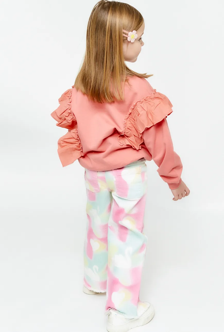 Bluza z dekoracyjnymi falbanami