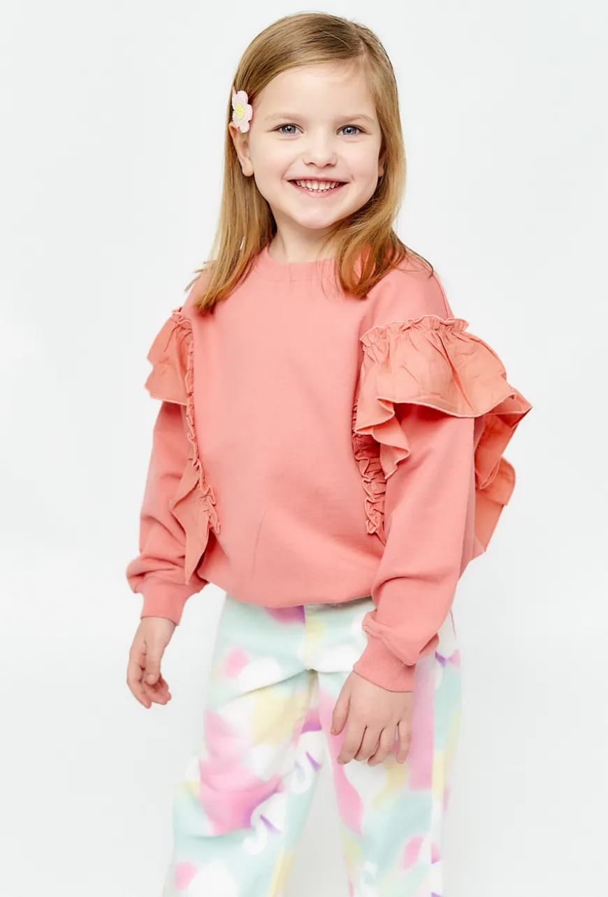 Bluza z dekoracyjnymi falbanami
