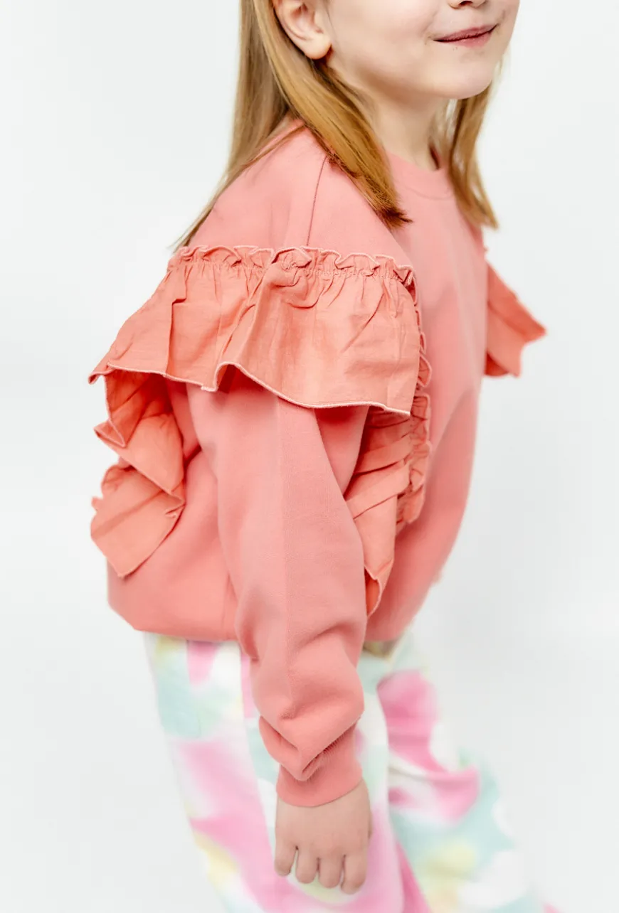 Bluza z dekoracyjnymi falbanami