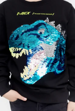 Bluza z długim rękawem z dinozaurem