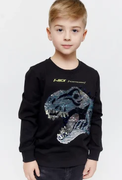 Bluza z długim rękawem z dinozaurem