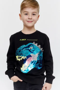 Bluza z długim rękawem z dinozaurem