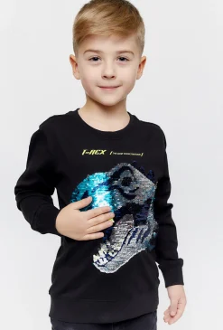 Bluza z długim rękawem z dinozaurem