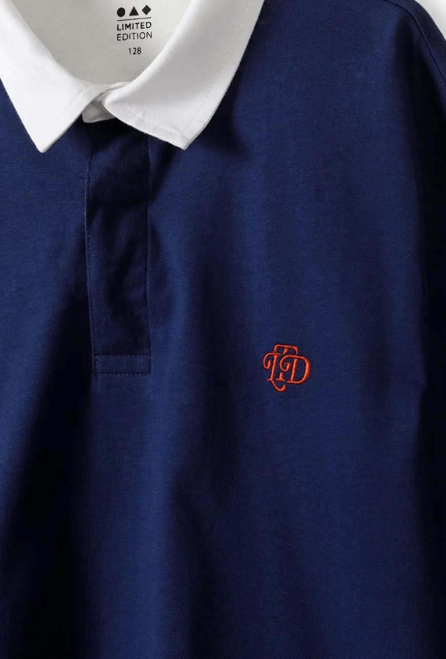 Bluza z kołnierzykiem - granatowa - Limited Edition