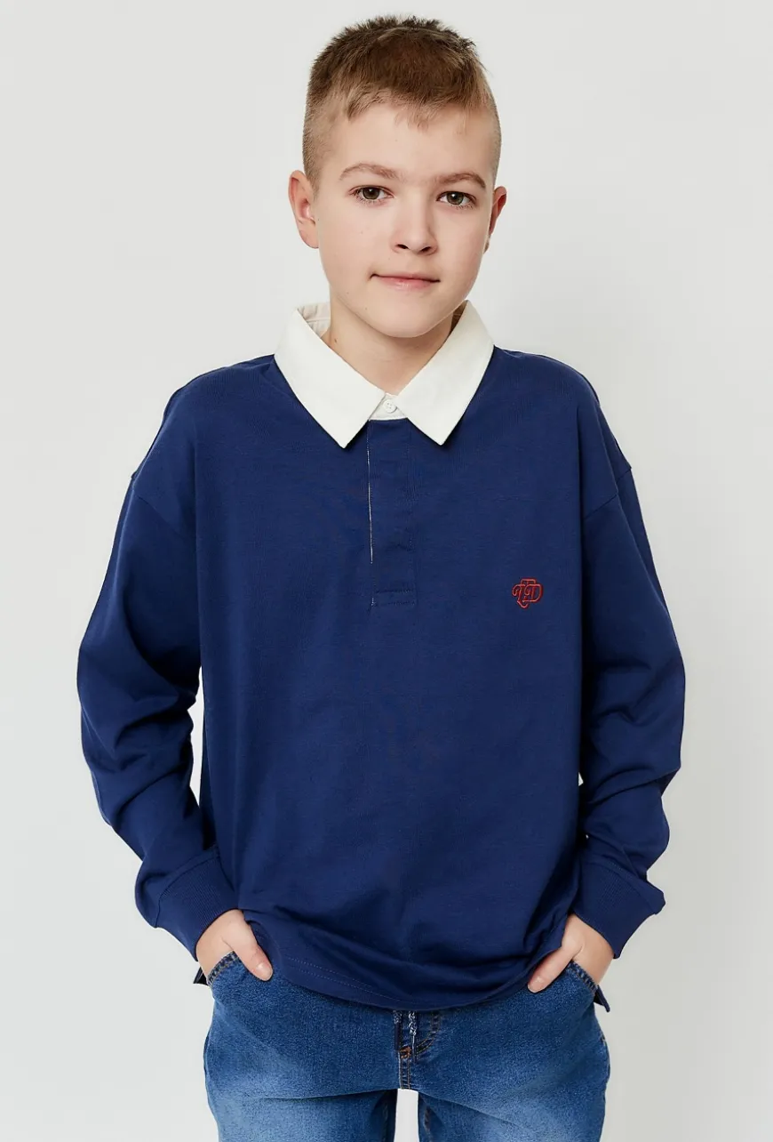 Bluza z kołnierzykiem - granatowa - Limited Edition