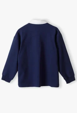 Bluza z kołnierzykiem - granatowa - Limited Edition