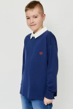 Bluza z kołnierzykiem - granatowa - Limited Edition