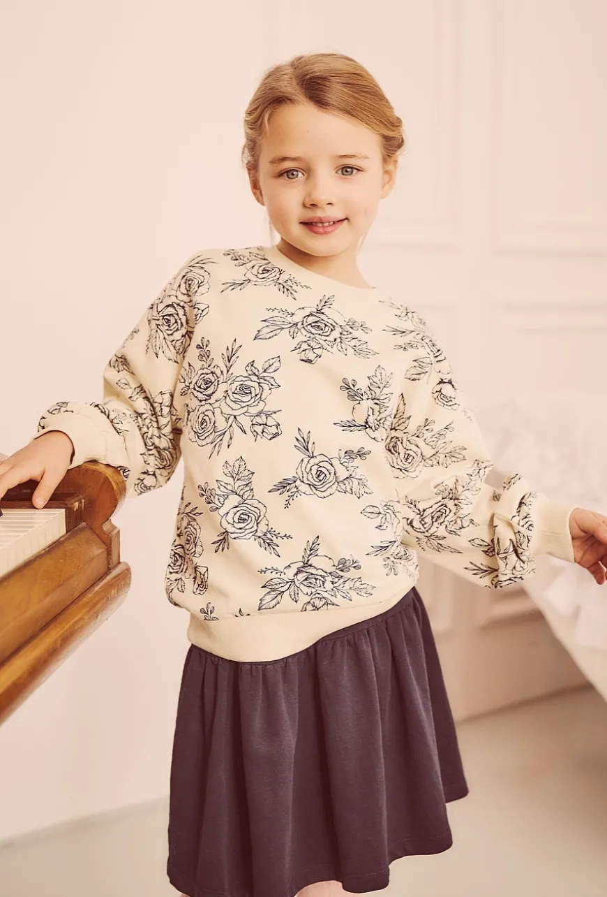 Bluza z kwiatowym wzorem
