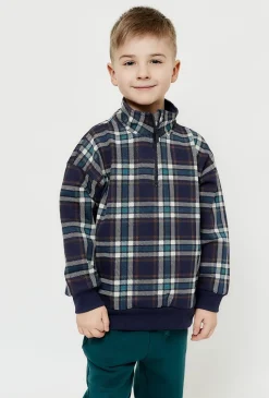 Bluza z wysoką stójką dla chłopca