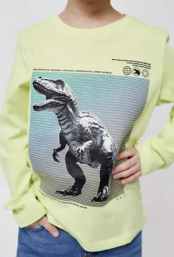 Bluzka chłopięca z długim rękawem Dinozaur 01H4712-0019