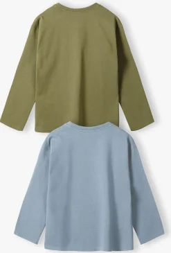 Bluzki dzianinowe niebieska i khaki - Limited Edition