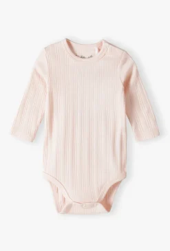 Body niemowlęce z długim rękawem – prążkowane body