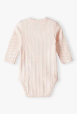 Body niemowlęce z długim rękawem – prążkowane body