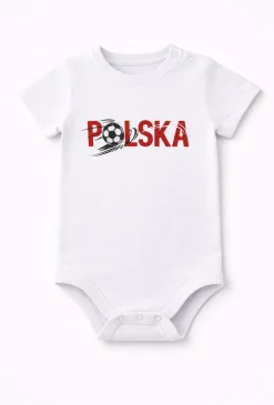 Body niemowlęce z krótkim rękawem – dla małego kibica