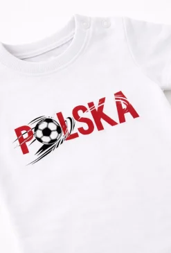 Body niemowlęce z krótkim rękawem – dla małego kibica