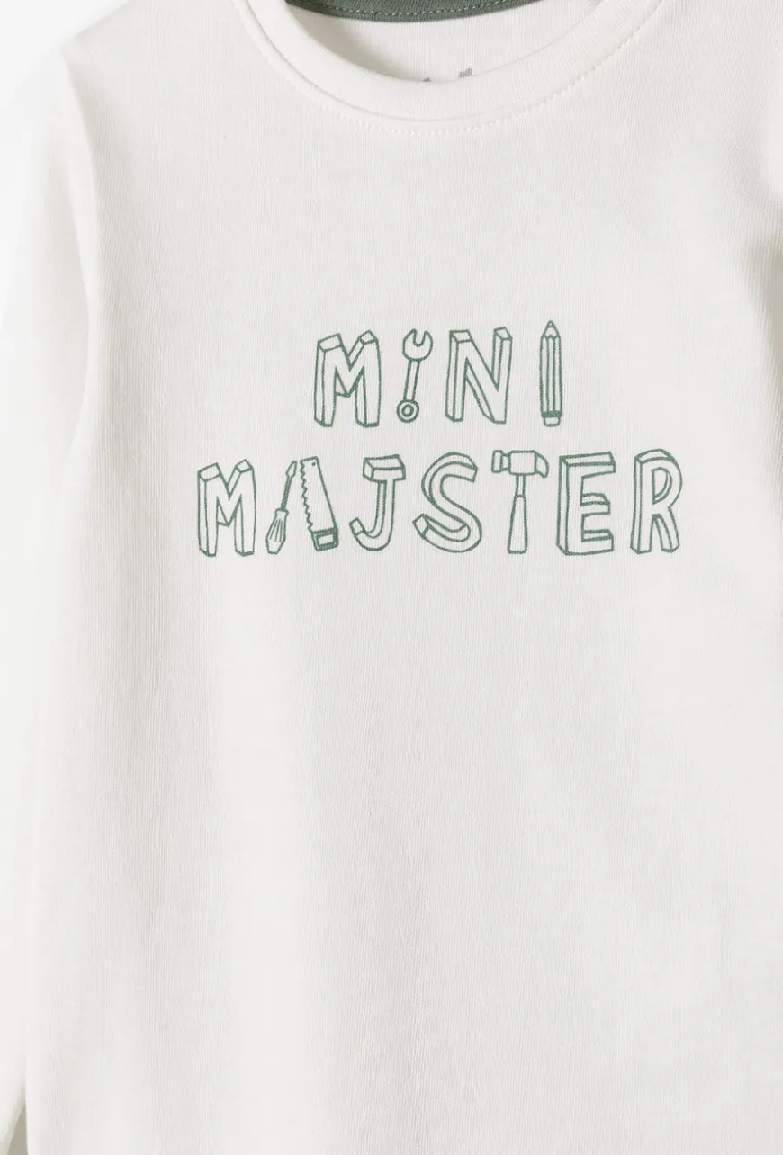 Body z długim rękawem Mini Majster dla chłopca
