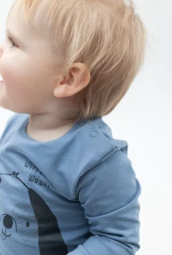 Body z długim rękawem z nadrukiem