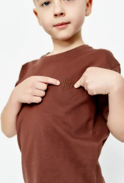 Brązowy t-shirt dla chłopca