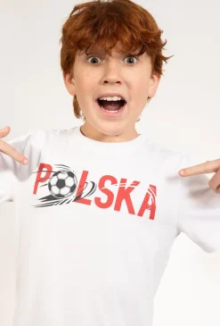 Chłopięca koszulka z nadrukiem piłkarskim
