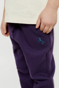 Chłopięce spodnie dresowe - fioletowe - limited edition