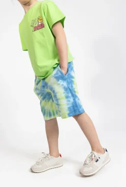 Chłopięce szorty z efektem tie-dye