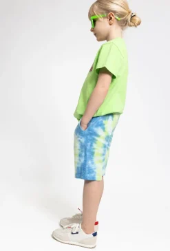 Chłopięce szorty z efektem tie-dye