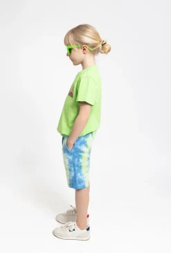 Chłopięce szorty z efektem tie-dye