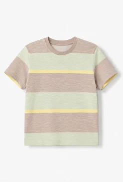 Chłopięcy T-shirt w kolorowe pasy