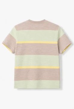 Chłopięcy T-shirt w kolorowe pasy