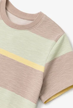 Chłopięcy T-shirt w kolorowe pasy