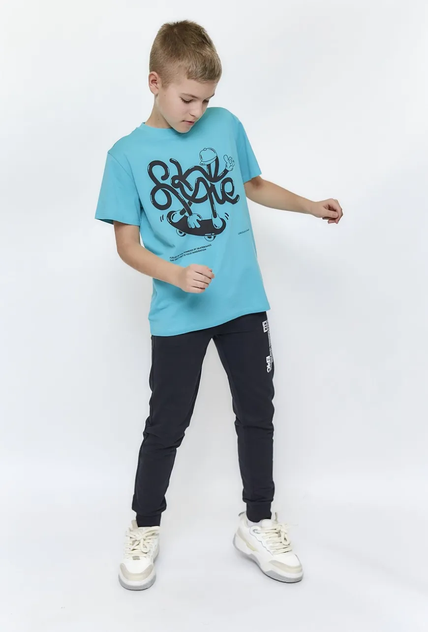 Chłopięcy t-shirt z nadrukiem