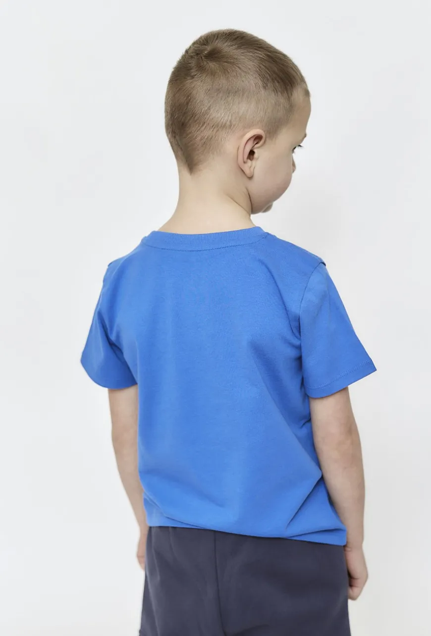Chłopięcy t-shirt z nadrukiem helikoptera