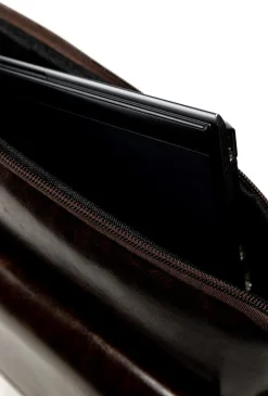 Ciemnobrązowa torba na laptopa nobo