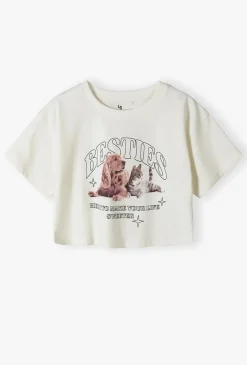 Crop top dziewczęcy „Besties”