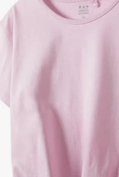 Crop top dziewczęcy z wiązaniem