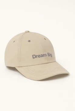 Czapka beżowa z daszkiem „Dream Big”