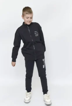 Czarna bluza dresowa bez kaptura