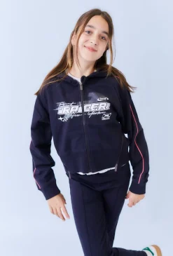 Czarna bluza dziewczęca z kapturem - Limited Edition