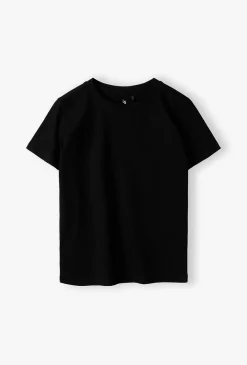 Czarny bawełniany - t-shirt - Basic - Lincoln&Sharks