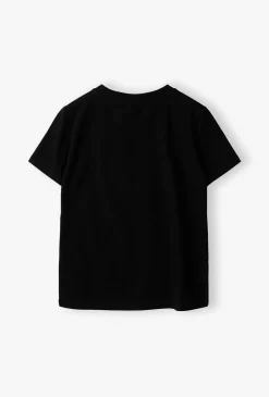 Czarny bawełniany t-shirt - Basic - 5.10.15.