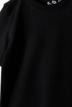 Czarny bawełniany t-shirt - Basic - 5.10.15.
