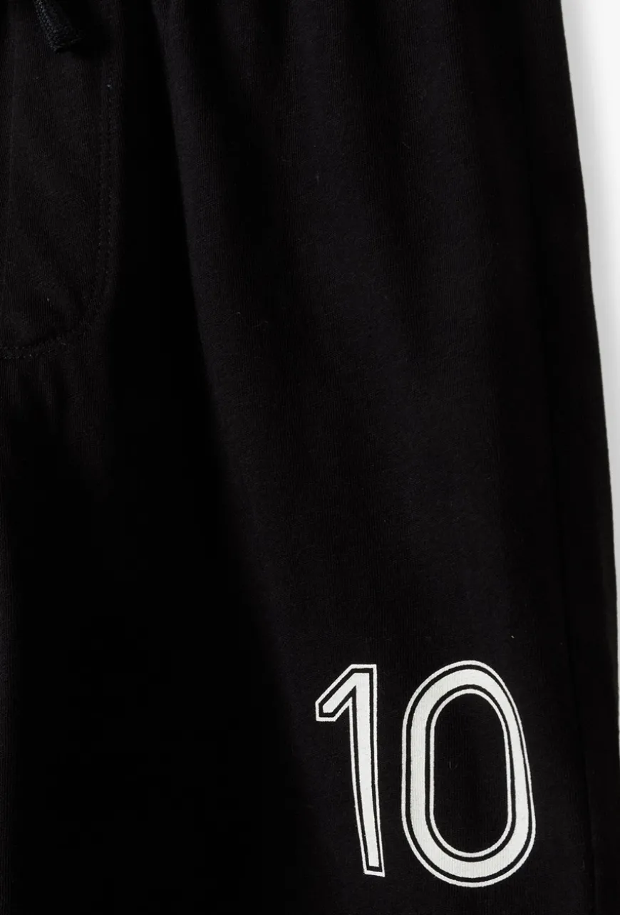 Czarny komplet sportowy dla chłopca - 2częściowy