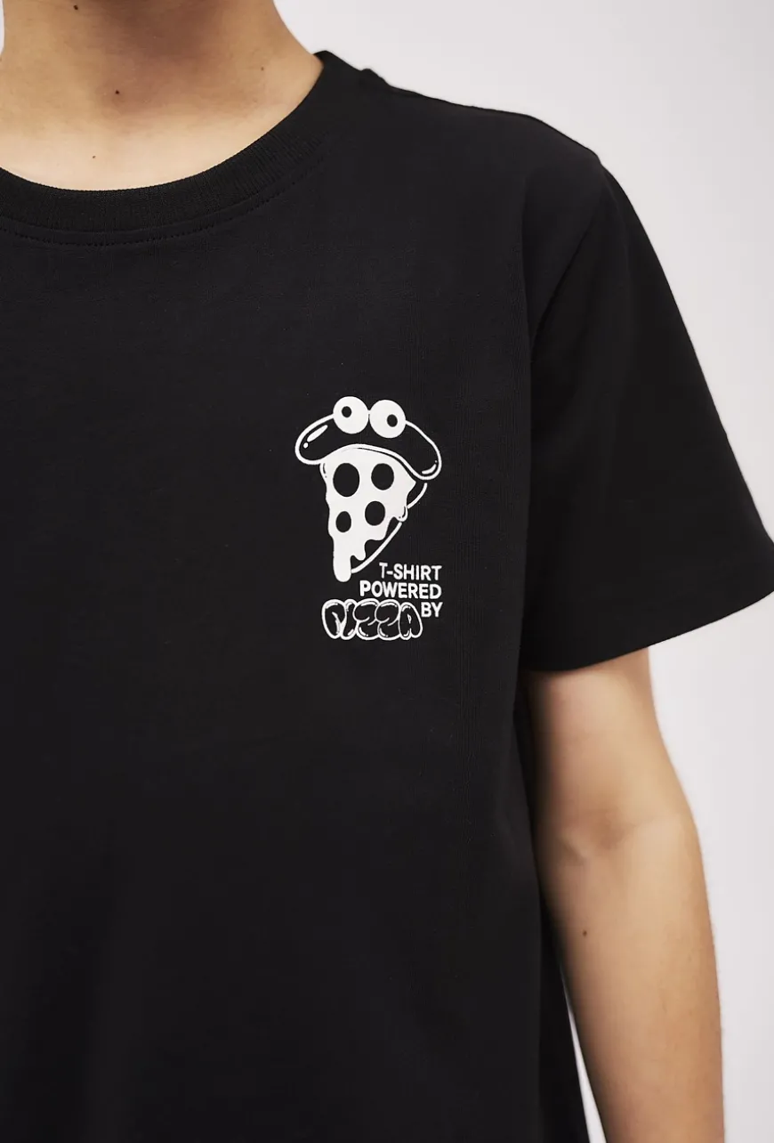 Czarny t-shirt dla chłopca