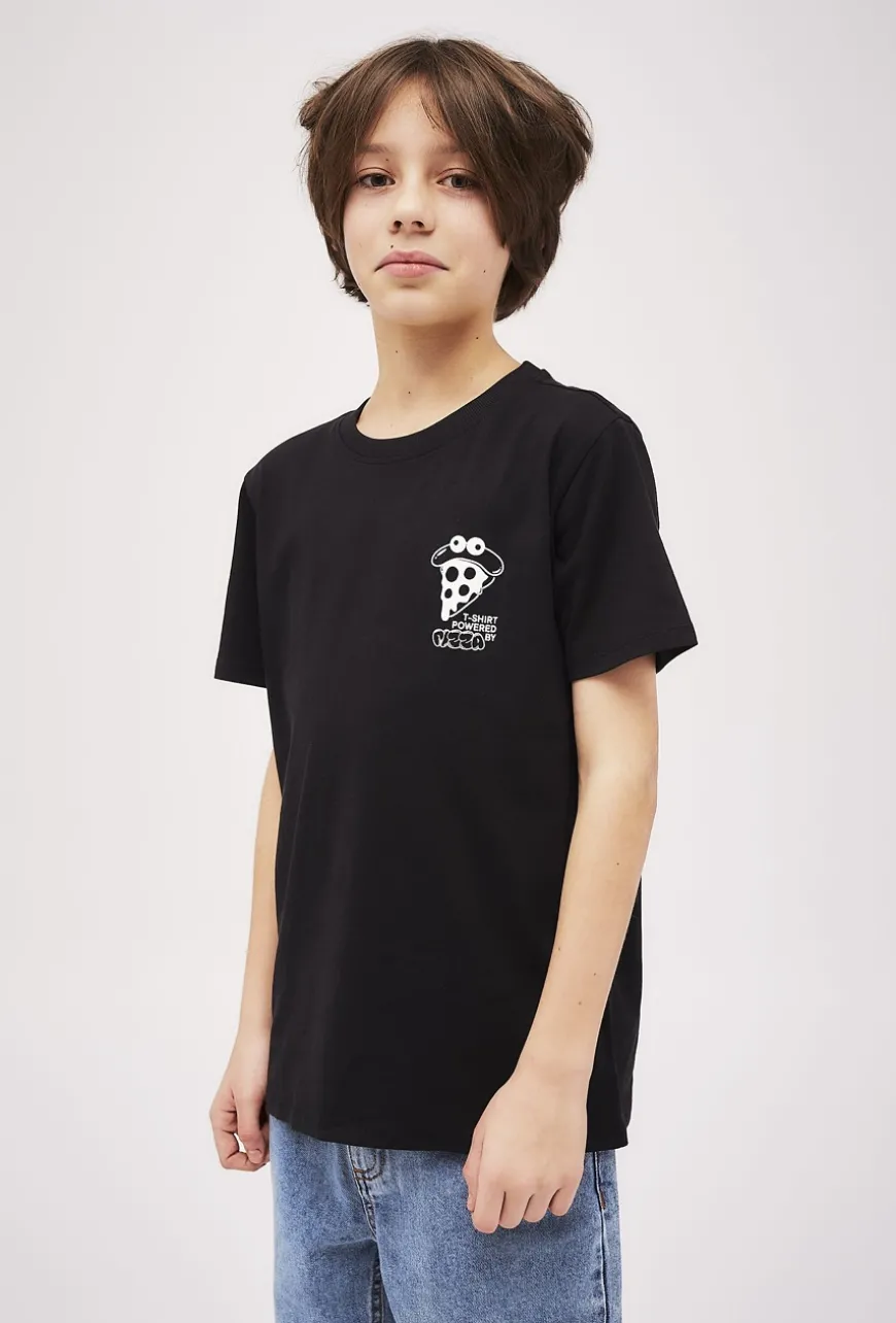 Czarny t-shirt dla chłopca
