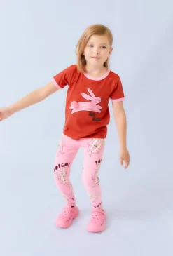 Czerwona koszulka z króliczkiem i pomponem - Limited Edition