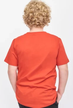 Czerwony t-shirt dla chłopca - Basic - Lincoln&Sharks