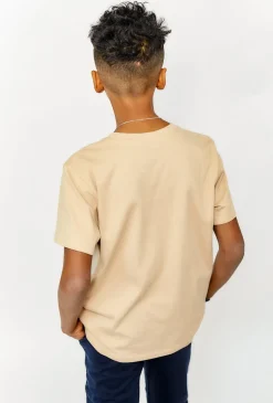 Dwukolorowy t-shirt z kieszonką