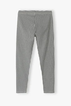 Dziewczęce legginsy w pepitkę